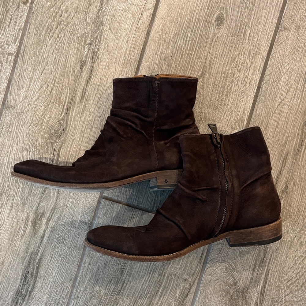 Authentic John Varvatos Dark Brown Suede Boots